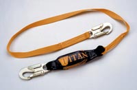 LANYARD 6FT W/SHOCKABSORB PACK WEB - Latex, Supported